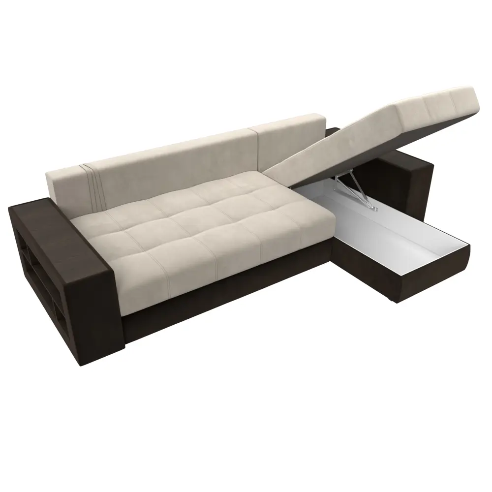 Фото 9 Диван Лига Диванов Дубай 105798 282x90x163 см вельвет цвет бежевый Фото 9 Диван Лига Диванов Дубай 105798 282x90x163 см вельвет цвет бежевый