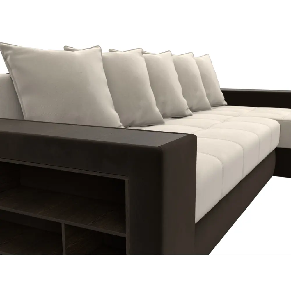 Фото 3 Диван Лига Диванов Дубай 105798 282x90x163 см вельвет цвет бежевый Фото 3 Диван Лига Диванов Дубай 105798 282x90x163 см вельвет цвет бежевый