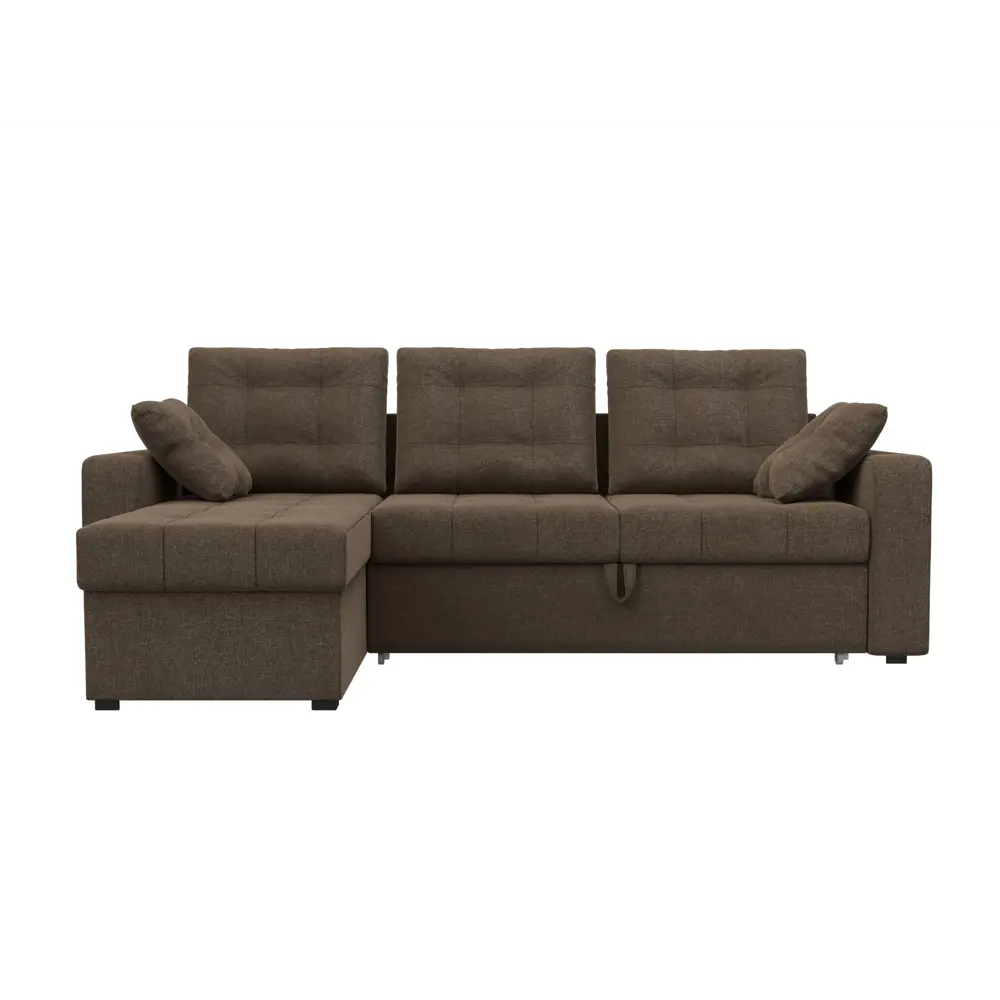 Фото 2 Диван Лига Диванов Камелот 28985L 232x90x155 см рогожка цвет коричневый