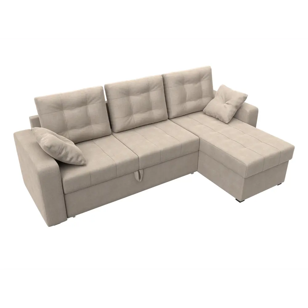 Фото 6 Диван Лига Диванов Камелот 28984 232x90x155 см рогожка цвет бежевый