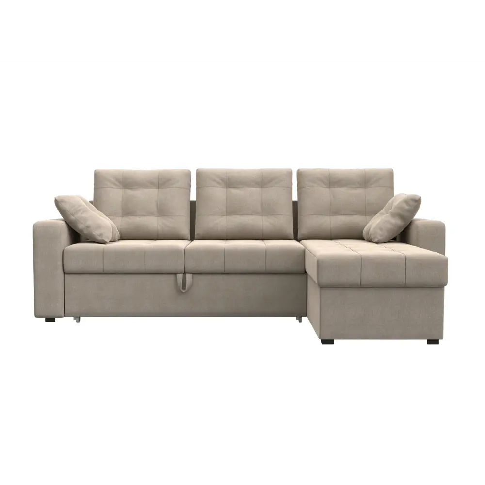 Фото 2 Диван Лига Диванов Камелот 28984 232x90x155 см рогожка цвет бежевый