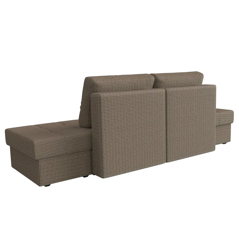 Фото 5 Диван Лига Диванов Сплит 101971 242x84x92 см рогожка цвет коричневый Фото 5 Диван Лига Диванов Сплит 101971 242x84x92 см рогожка цвет коричневый