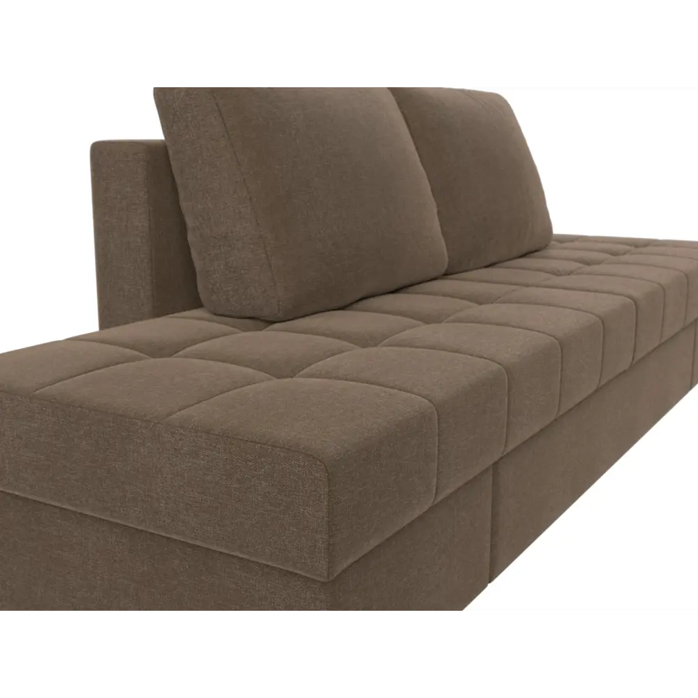 Фото 3 Диван Лига Диванов Сплит 101964 242x84x92 см рогожка цвет коричневый Фото 3 Диван Лига Диванов Сплит 101964 242x84x92 см рогожка цвет коричневый