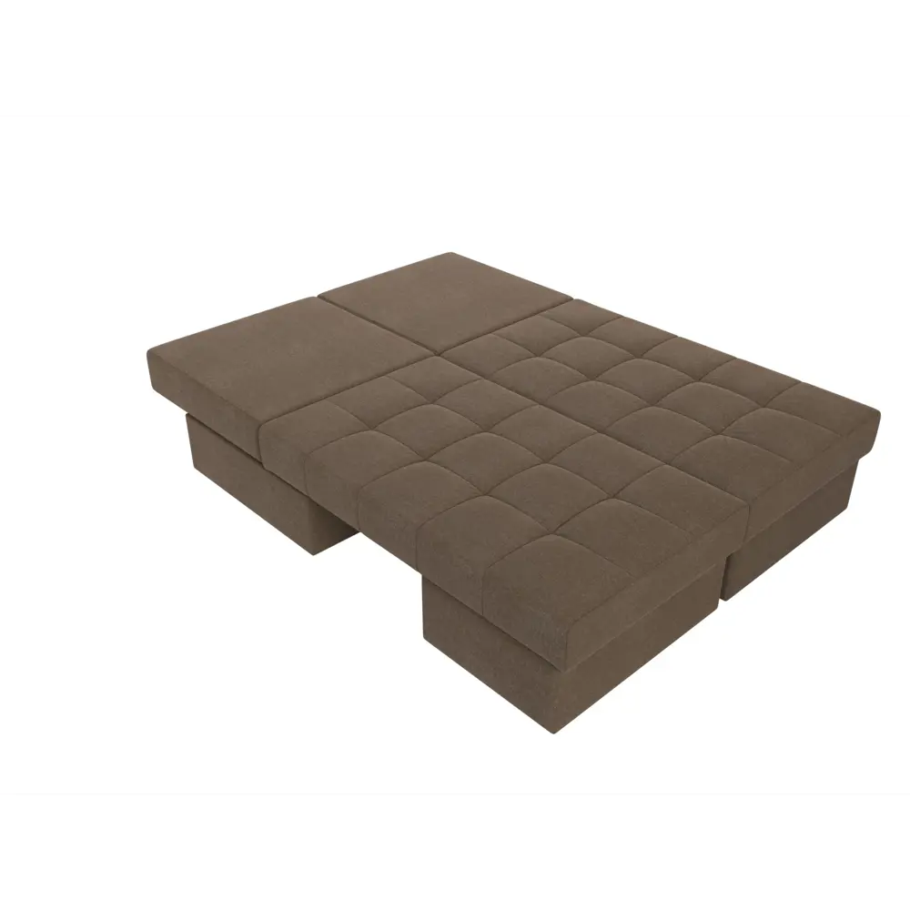 Фото 8 Диван Лига Диванов Сплит 101964 242x84x92 см рогожка цвет коричневый Фото 8 Диван Лига Диванов Сплит 101964 242x84x92 см рогожка цвет коричневый