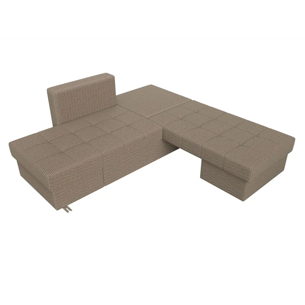 Фото 7 Диван Лига Диванов Сплит 101971 242x84x92 см рогожка цвет коричневый Фото 7 Диван Лига Диванов Сплит 101971 242x84x92 см рогожка цвет коричневый