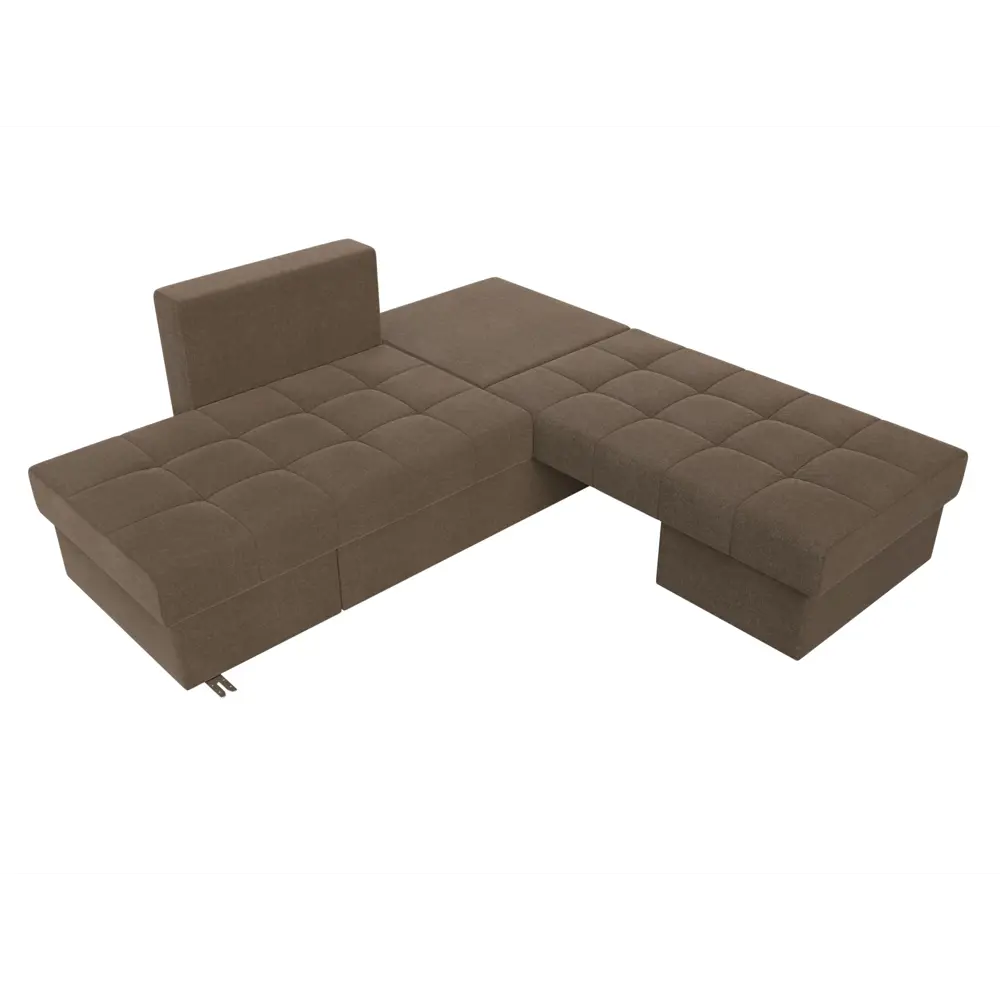 Фото 7 Диван Лига Диванов Сплит 101964 242x84x92 см рогожка цвет коричневый Фото 7 Диван Лига Диванов Сплит 101964 242x84x92 см рогожка цвет коричневый