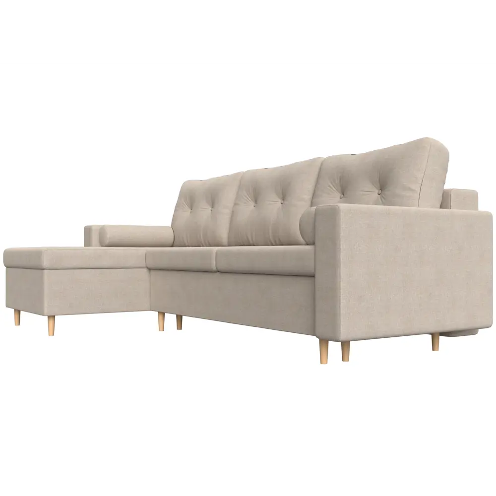 Фото 3 Диван Лига Диванов Белфаст 28727L 225x93x148 см рогожка цвет бежевый