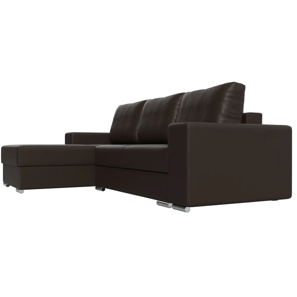 Фото 3 Диван Лига Диванов Дрезден 111810L 283x93x177 см искусственная кожа цвет коричневый Фото 3 Диван Лига Диванов Дрезден 111810L 283x93x177 см искусственная кожа цвет коричневый