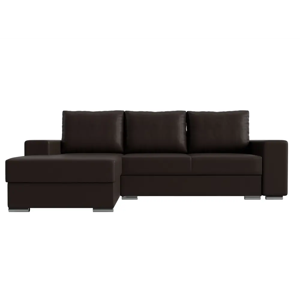 Фото 2 Диван Лига Диванов Дрезден 111810L 283x93x177 см искусственная кожа цвет коричневый Фото 2 Диван Лига Диванов Дрезден 111810L 283x93x177 см искусственная кожа цвет коричневый