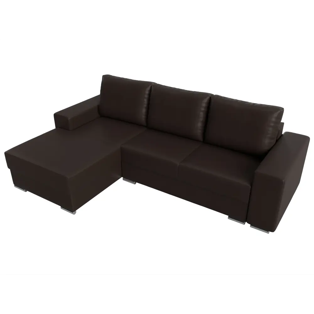 Фото 5 Диван Лига Диванов Дрезден 111810L 283x93x177 см искусственная кожа цвет коричневый Фото 5 Диван Лига Диванов Дрезден 111810L 283x93x177 см искусственная кожа цвет коричневый