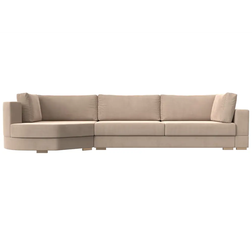 Фото 2 Диван Лига Диванов Лига-026 119165L 340x85x139 см велюр цвет бежевый Фото 2 Диван Лига Диванов Лига-026 119165L 340x85x139 см велюр цвет бежевый