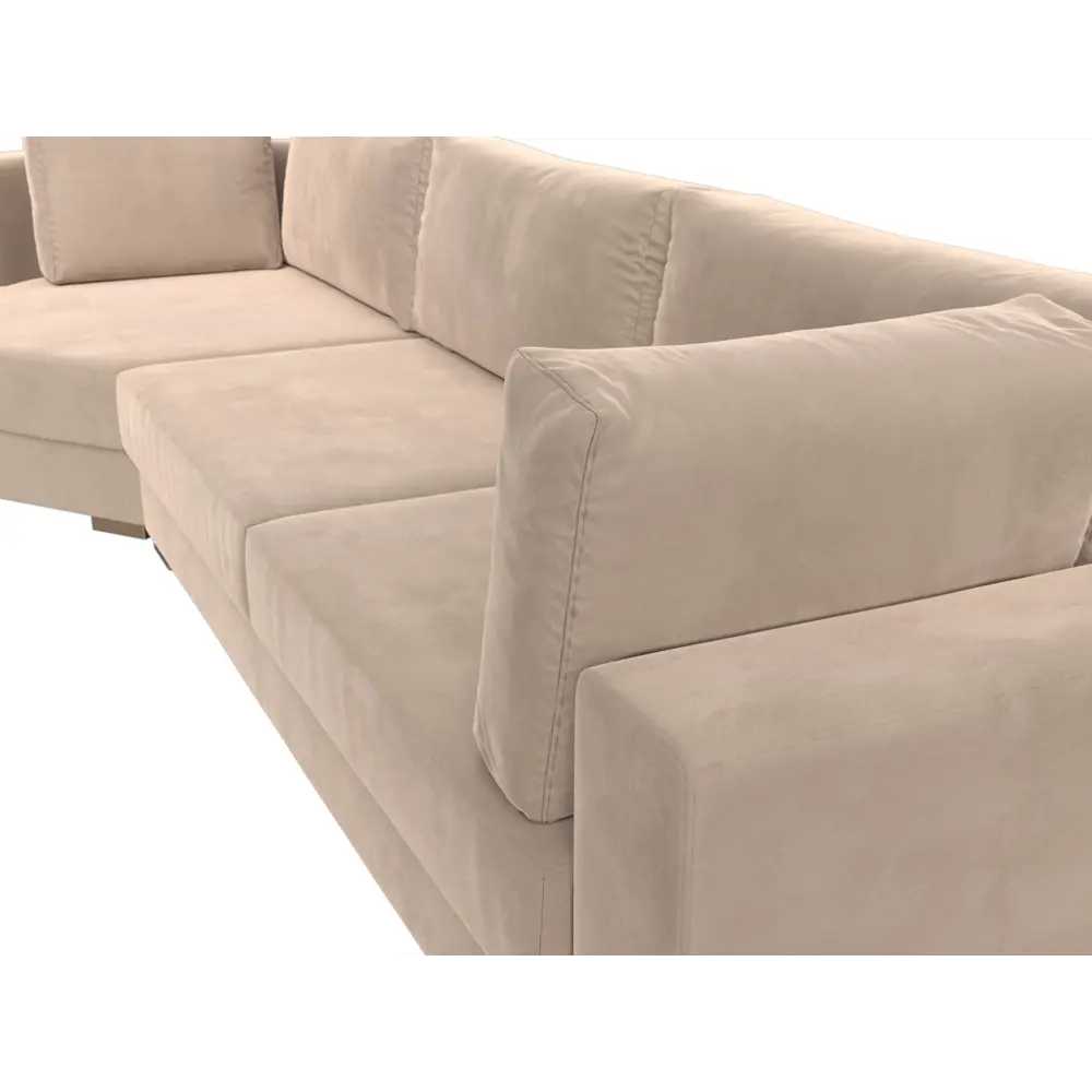 Фото 3 Диван Лига Диванов Лига-026 119165L 340x85x139 см велюр цвет бежевый Фото 3 Диван Лига Диванов Лига-026 119165L 340x85x139 см велюр цвет бежевый