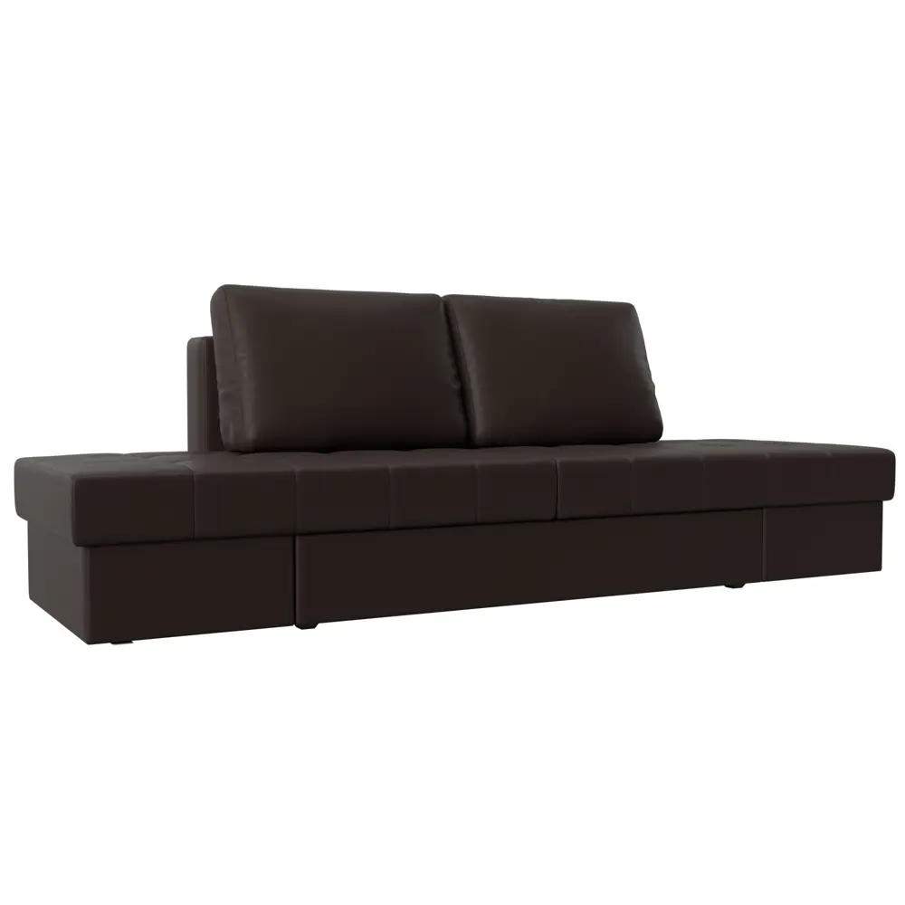 Фото Диван Лига Диванов Сплит 101968 242x84x92 см искусственная кожа цвет коричневый Фото Диван Лига Диванов Сплит 101968 242x84x92 см искусственная кожа цвет коричневый