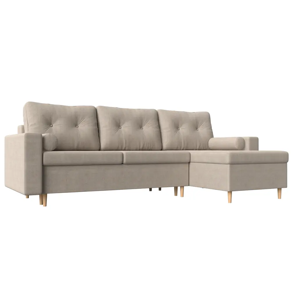 Фото Диван Лига Диванов Белфаст 28727 225x93x148 см рогожка цвет бежевый