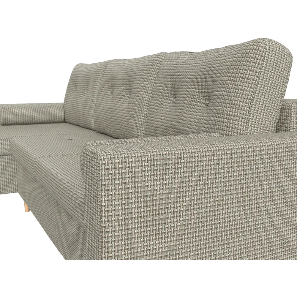 Фото 4 Диван Лига Диванов Белфаст 112248L 225x93x148 см рогожка цвет бежевый