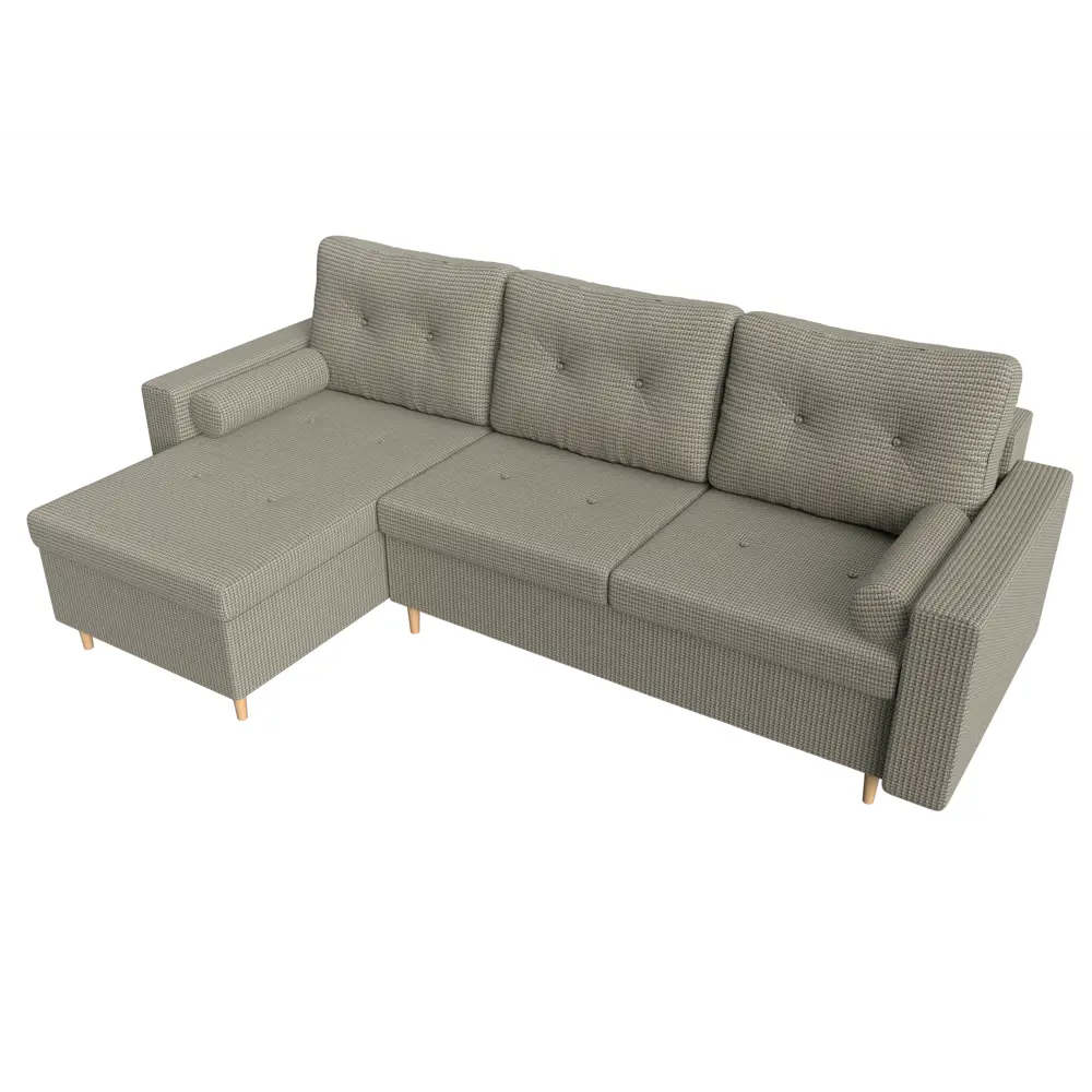 Фото 5 Диван Лига Диванов Белфаст 112248L 225x93x148 см рогожка цвет бежевый