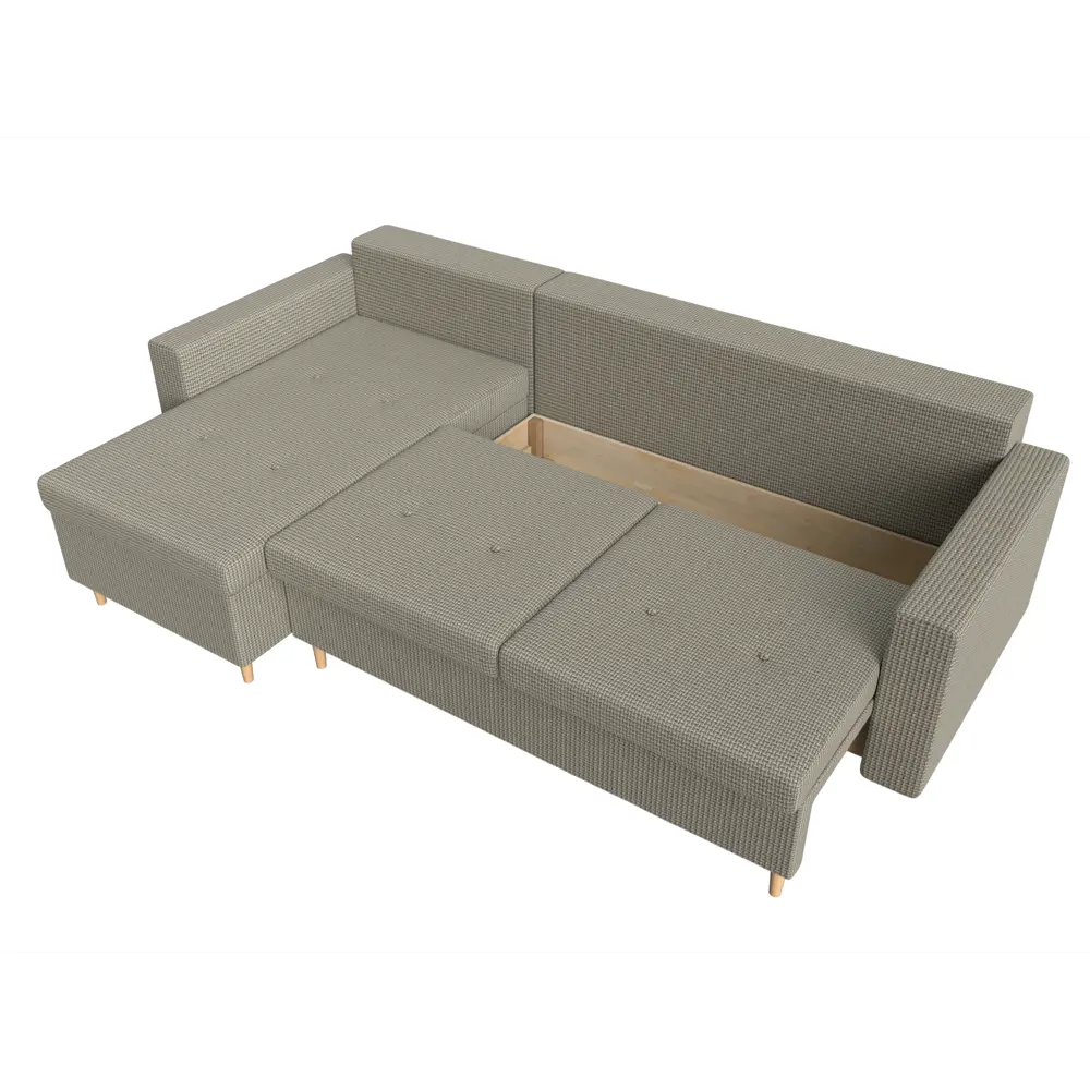 Фото 6 Диван Лига Диванов Белфаст 112248L 225x93x148 см рогожка цвет бежевый