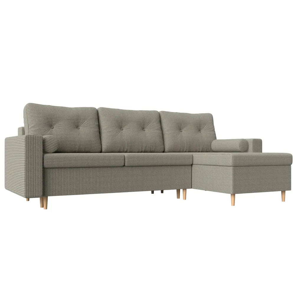 Фото Диван Лига Диванов Белфаст 112248 225x93x148 см рогожка цвет бежевый