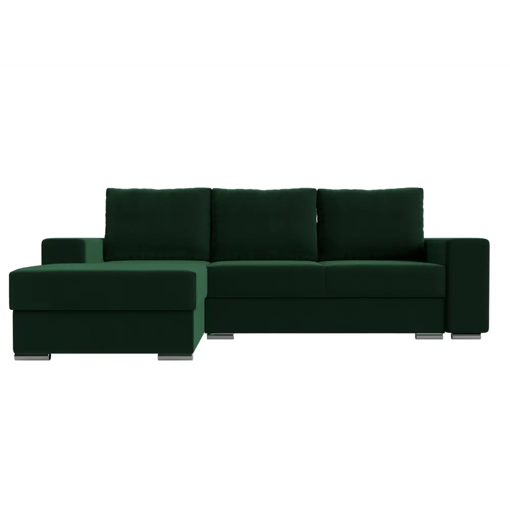 Фото 2 Диван Лига Диванов Дрезден 111789L 283x93x177 см велюр цвет зеленый