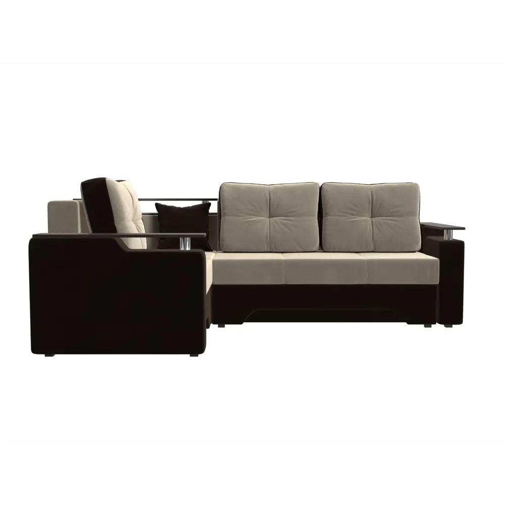 Фото 5 Диван Лига Диванов Комфорт 102593L 254x80x178 см вельвет цвет бежевый Фото 5 Диван Лига Диванов Комфорт 102593L 254x80x178 см вельвет цвет бежевый