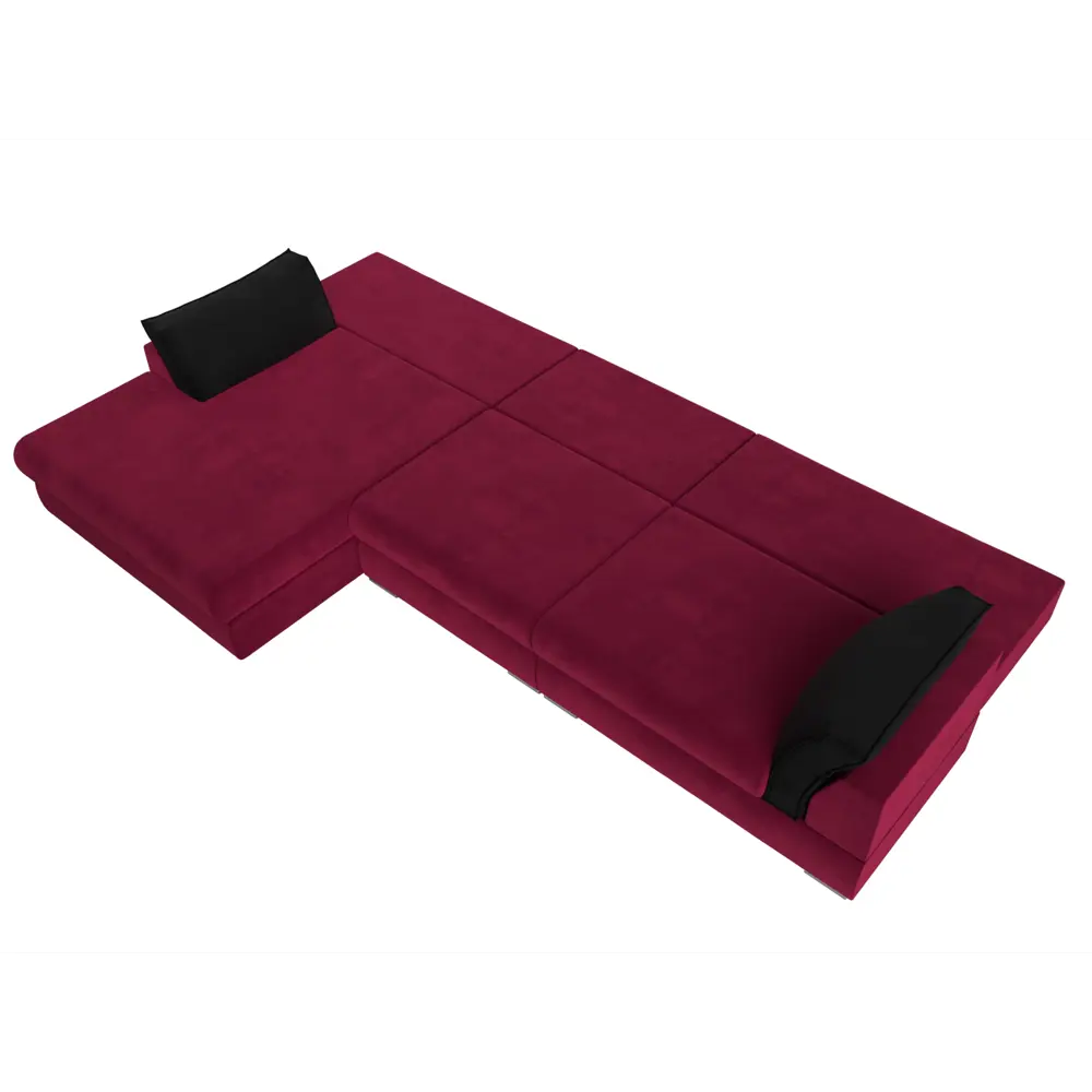Фото 7 Диван Лига Диванов Пекин 116133L 372x90x189 см вельвет цвет черный/красный Фото 7 Диван Лига Диванов Пекин 116133L 372x90x189 см вельвет цвет черный/красный