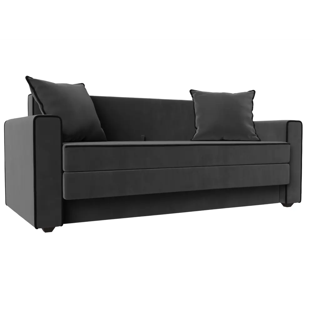 Фото Диван Лига Диванов Лига-012 117541 158x78x87 см велюр цвет серый Фото Диван Лига Диванов Лига-012 117541 158x78x87 см велюр цвет серый