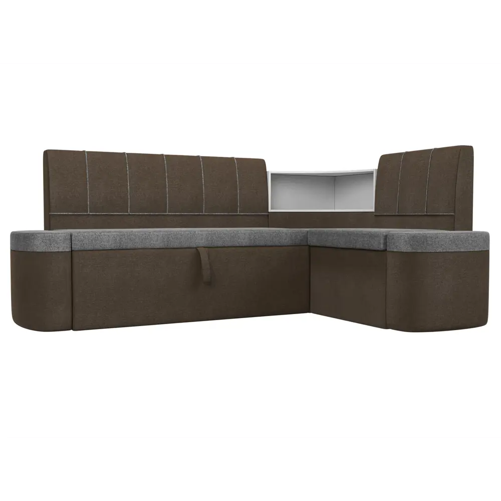 Фото Диван Лига Диванов Тефида 107533 205x84x144 см рогожка цвет коричневый Фото Диван Лига Диванов Тефида 107533 205x84x144 см рогожка цвет коричневый