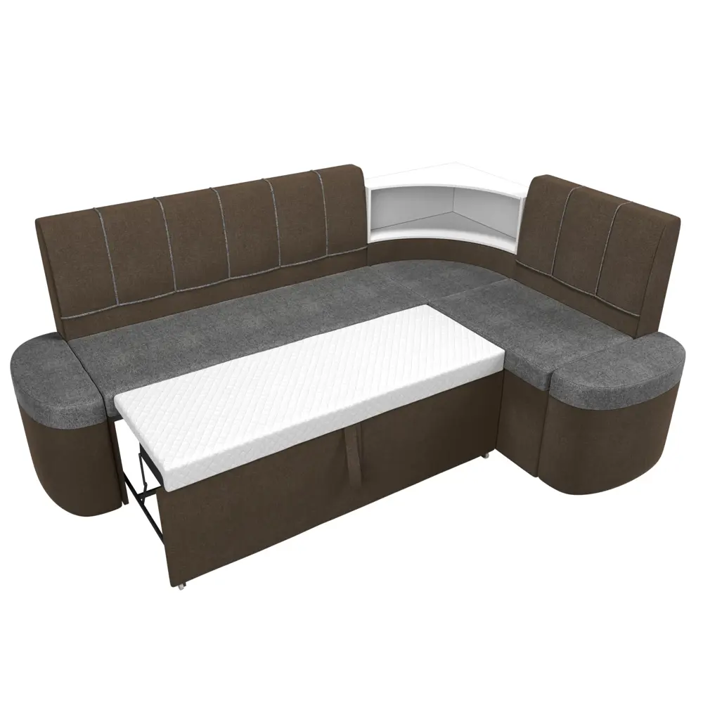 Фото 6 Диван Лига Диванов Тефида 107533 205x84x144 см рогожка цвет коричневый Фото 6 Диван Лига Диванов Тефида 107533 205x84x144 см рогожка цвет коричневый