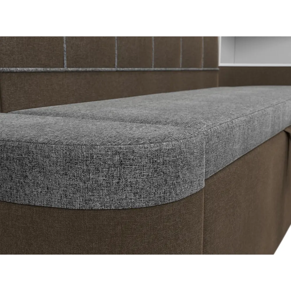 Фото 4 Диван Лига Диванов Тефида 107533 205x84x144 см рогожка цвет коричневый Фото 4 Диван Лига Диванов Тефида 107533 205x84x144 см рогожка цвет коричневый