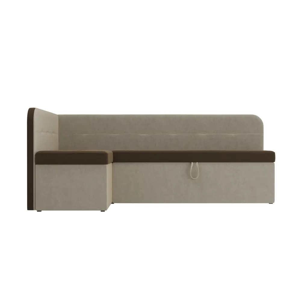 Фото 4 Диван кухонный Лига Диванов Форест 107084L 197x82x126 см вельвет цвет коричневый