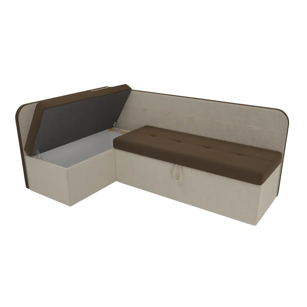 Фото 6 Диван кухонный Лига Диванов Форест 107084L 197x82x126 см вельвет цвет коричневый