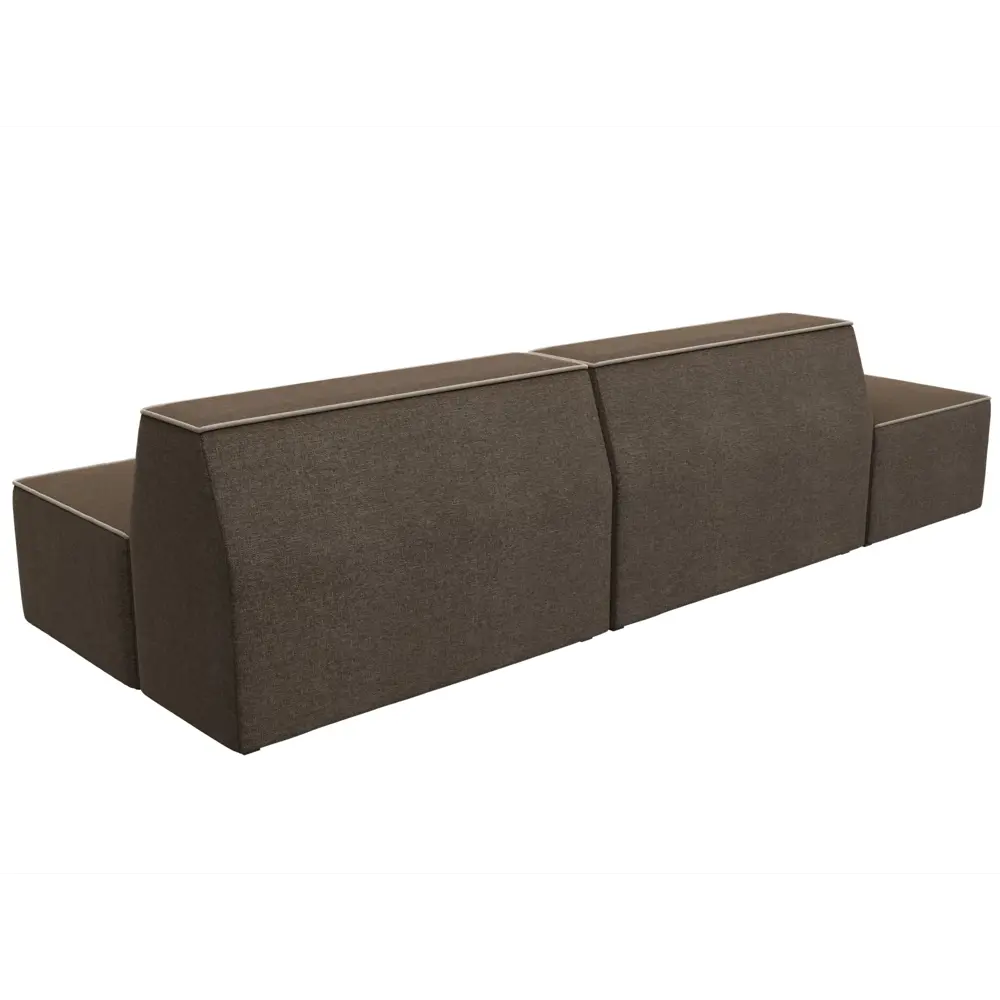 Фото 6 Диван Лига Диванов Монс 119490L 280x70x110 см рогожка цвет коричневый Фото 6 Диван Лига Диванов Монс 119490L 280x70x110 см рогожка цвет коричневый