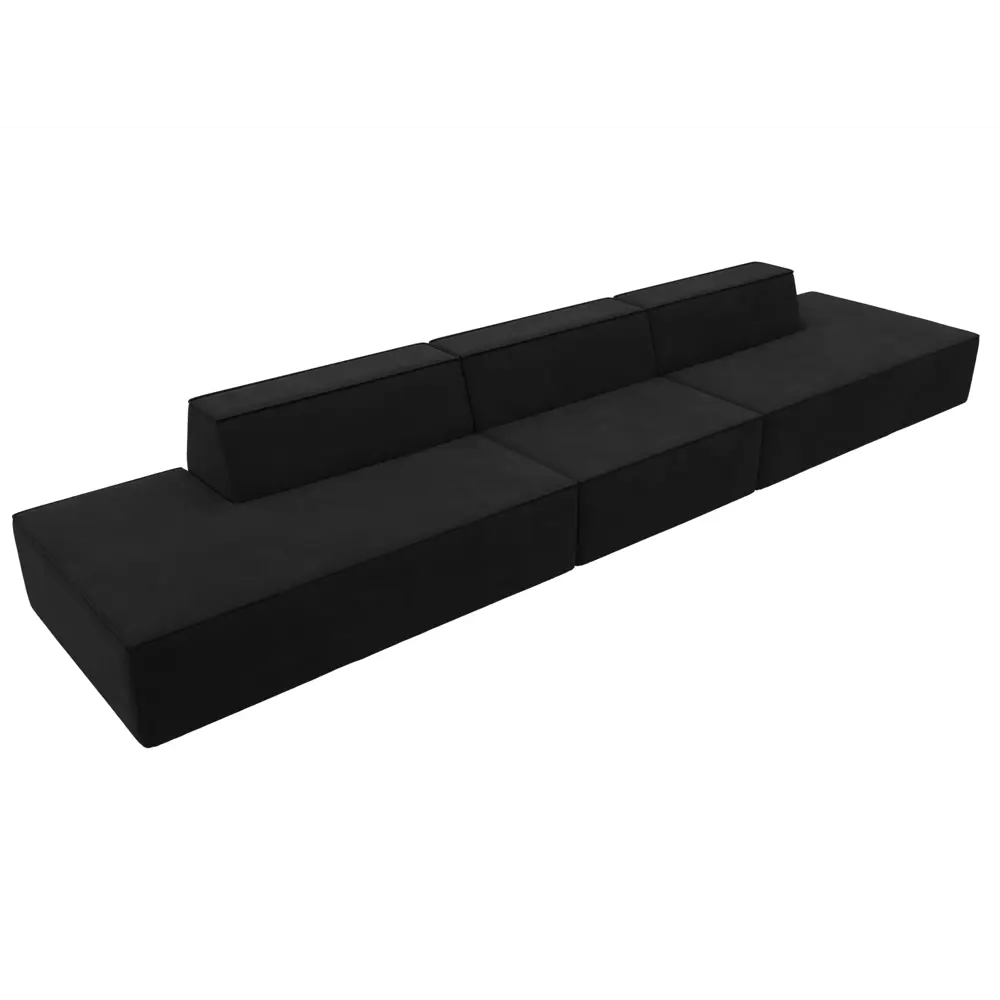 Фото 3 Диван Лига Диванов Монс 119688 450x70x110 см вельвет цвет черный Фото 3 Диван Лига Диванов Монс 119688 450x70x110 см вельвет цвет черный