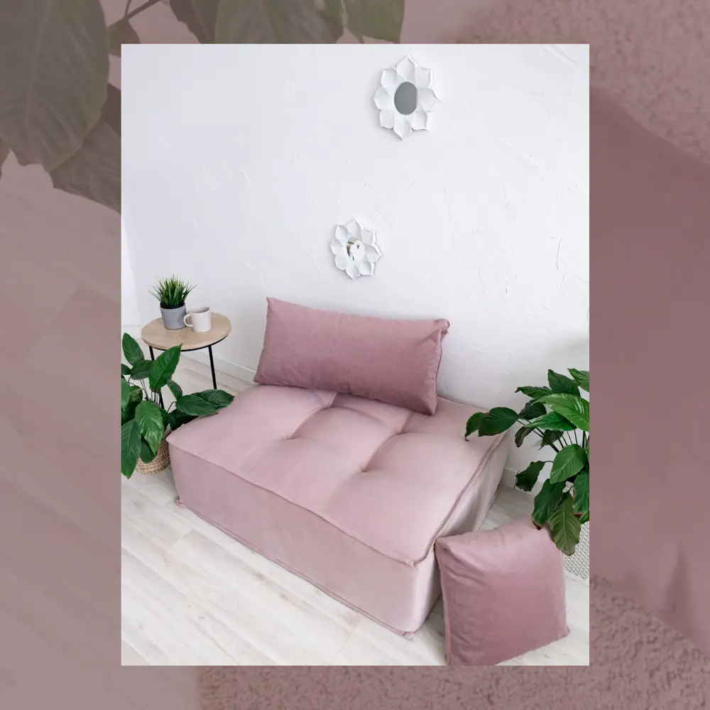 Фото 5 Декоративная подушка Miella 77964545 45x45 см цвет лиловый/розовый/роза