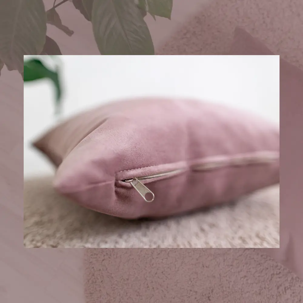 Фото 3 Декоративная подушка Miella 77964545 45x45 см цвет лиловый/розовый/роза