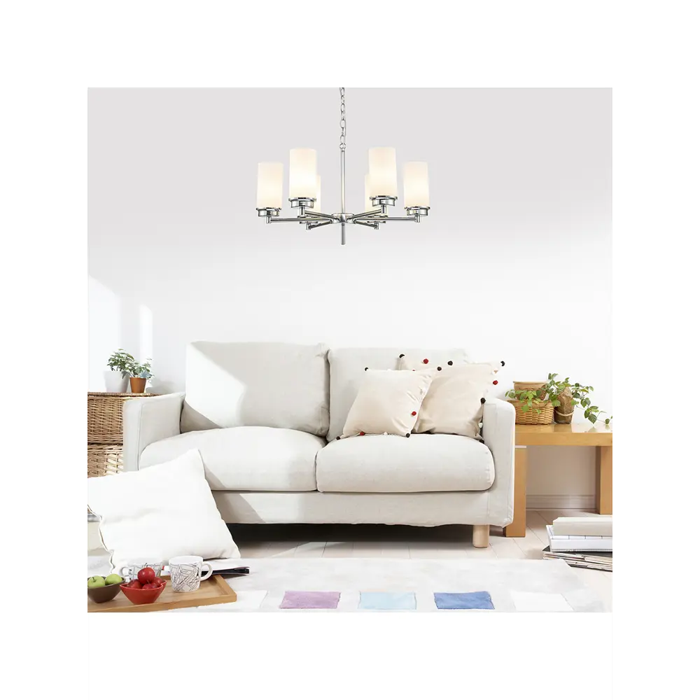 Фото 5 Светильник подвесной Escada 2119/6s chrome 6 ламп 12 м² цвет хром Фото 5 Светильник подвесной Escada 2119/6s chrome 6 ламп 12 м² цвет хром
