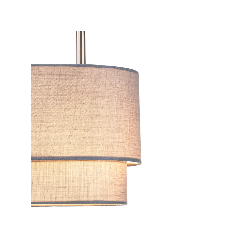 Фото 3 Светильник подвесной Indigo V000440 2 лампы 4 м² цвет никель