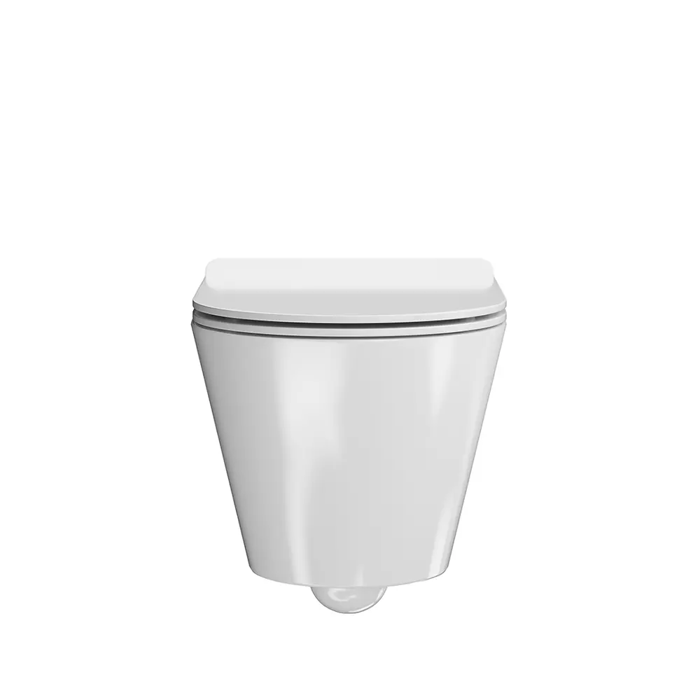 Фото 2 Унитаз KERAMA MARAZZI PLAZA Modern PLMR.wc.02, подвесной безободковый, белый глянцевый Фото 2 Унитаз KERAMA MARAZZI PLAZA Modern PLMR.wc.02, подвесной безободковый, белый глянцевый