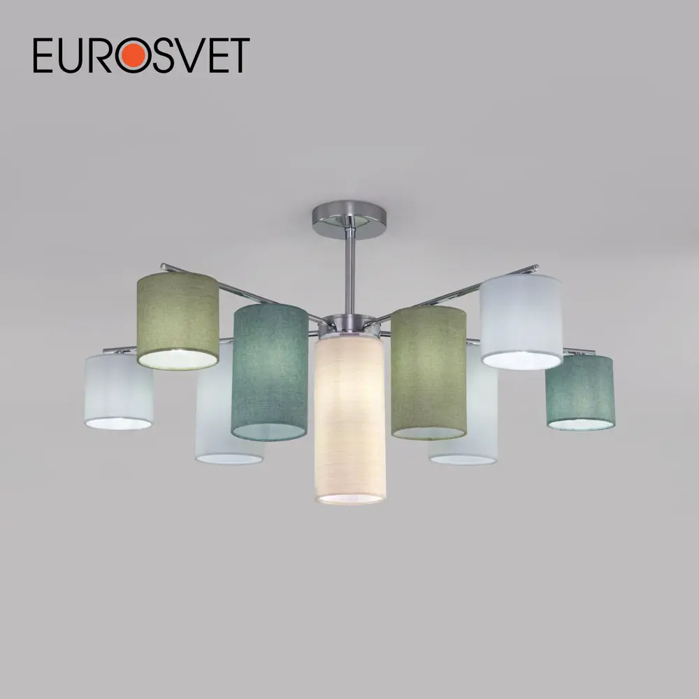 Фото Люстра потолочная Eurosvet a064985 11 лампа 20 м² цвет хром,синий,бежевый,Зеленый,Голубой Фото Люстра потолочная Eurosvet a064985 11 лампа 20 м² цвет хром,синий,бежевый,Зеленый,Голубой