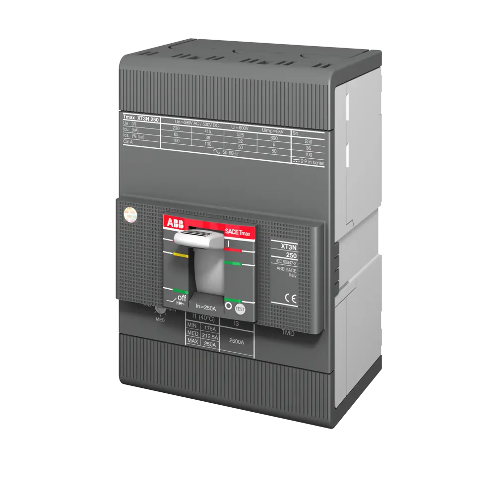 Фото 3 Автоматический выключатель ABB XT3N 250 TMD 3P 160-1600 А 25 кА 1SDA068057R1 Фото 3 Автоматический выключатель ABB XT3N 250 TMD 3P 160-1600 А 25 кА 1SDA068057R1