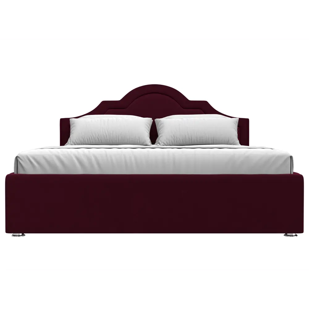 Фото 3 Кровать Афина 160 Лига диванов 113939 175x110x211 см микровельвет цвет бордовый Фото 3 Кровать Афина 160 Лига диванов 113939 175x110x211 см микровельвет цвет бордовый