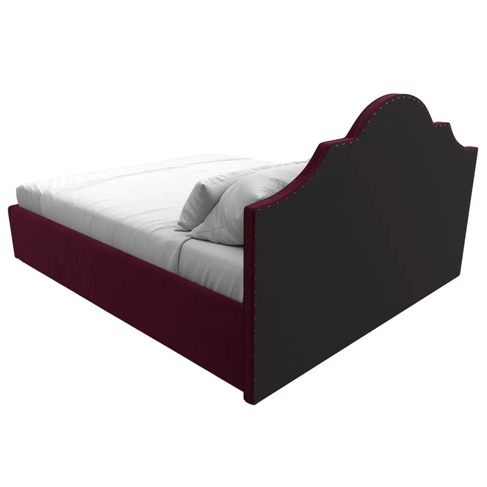 Фото 5 Кровать Афина 160 Лига диванов 113939 175x110x211 см микровельвет цвет бордовый Фото 5 Кровать Афина 160 Лига диванов 113939 175x110x211 см микровельвет цвет бордовый