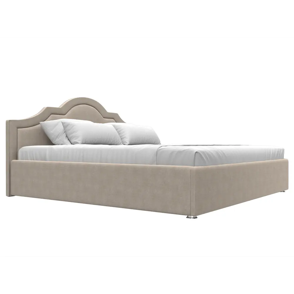 Фото 4 Кровать Лига Диванов Афина 113963 215x110x211 см рогожка цвет бежевый Фото 4 Кровать Лига Диванов Афина 113963 215x110x211 см рогожка цвет бежевый