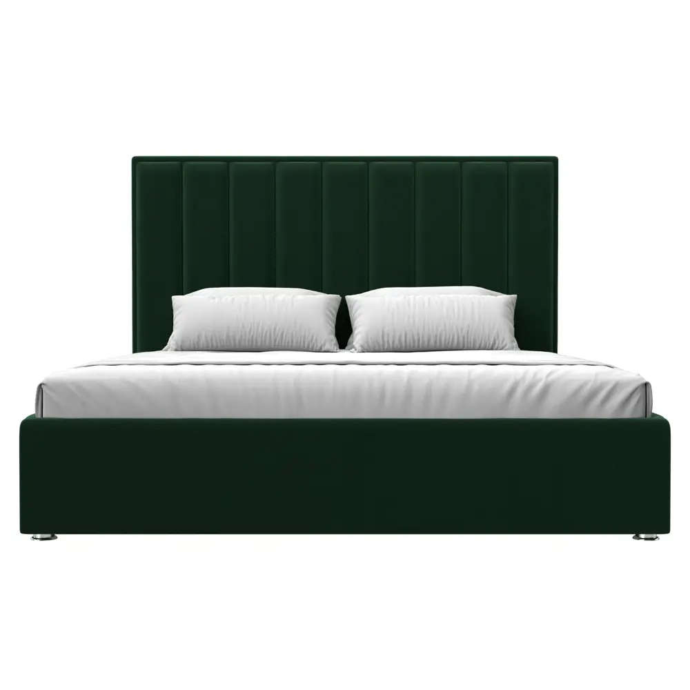 Фото 3 Кровать Афродита 180 Лига диванов 120579 195x130x213 см велюр цвет зеленый