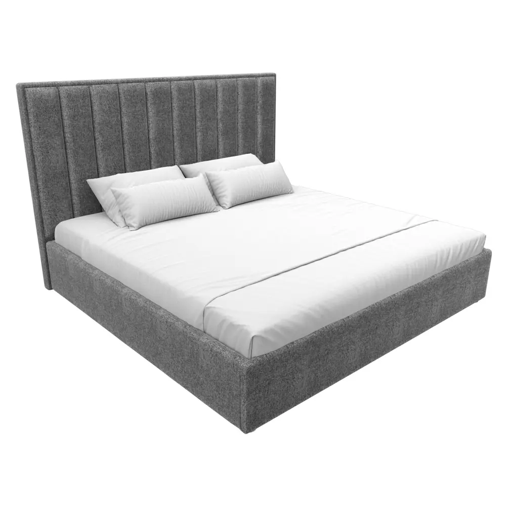 Фото 2 Кровать Лига Диванов Афродита 120623 215x130x213 см рогожка цвет серый Фото 2 Кровать Лига Диванов Афродита 120623 215x130x213 см рогожка цвет серый