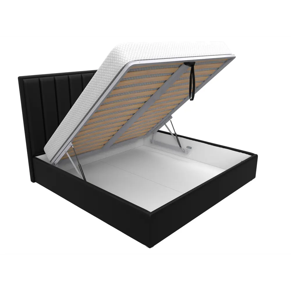 Фото 6 Кровать Афродита 200 Лига диванов 120627 215x130x213 см экокожа цвет черный Фото 6 Кровать Афродита 200 Лига диванов 120627 215x130x213 см экокожа цвет черный