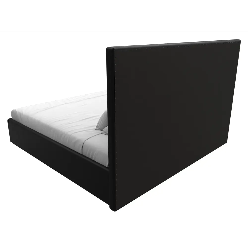 Фото 5 Кровать Афродита 200 Лига диванов 120627 215x130x213 см экокожа цвет черный