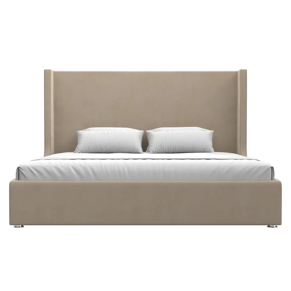 Фото 3 Кровать Ларго 200 Лига диванов 120744 220x140x211 см велюр цвет бежевый Фото 3 Кровать Ларго 200 Лига диванов 120744 220x140x211 см велюр цвет бежевый