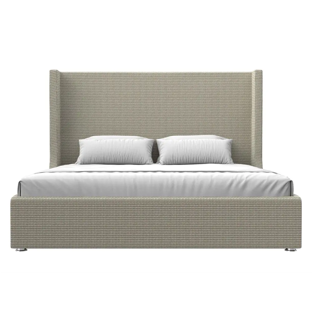 Фото 3 Кровать Лига Диванов Ларго 120739 200x140x211 см рогожка цвет корфу 02 Фото 3 Кровать Лига Диванов Ларго 120739 200x140x211 см рогожка цвет корфу 02