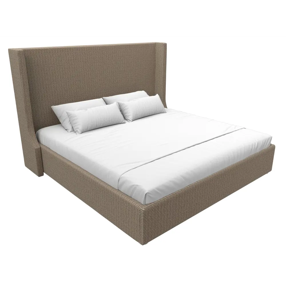 Фото 2 Кровать Лига Диванов Ларго 120761 220x140x211 см рогожка цвет корфу 03 Фото 2 Кровать Лига Диванов Ларго 120761 220x140x211 см рогожка цвет корфу 03